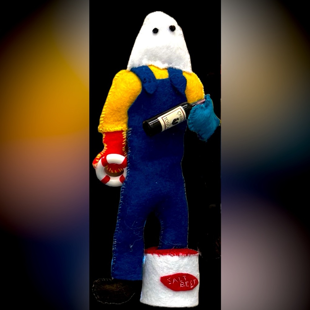 Mummer Ornament Hand Sewn